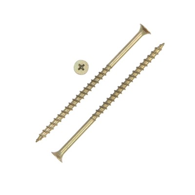 Саморез 4.8×95, потай, крупная резьба, шлиц PH2, жёлтый цинк, 12 кг