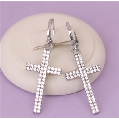 Серьги родий  H01-4146