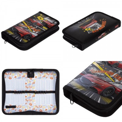 Пенал 2-х ств. 190х115 мм "Автопобедитель" с табл.умножения (083302) 43018 Хатбер