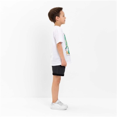 Шорты детские KAFTAN Basic line, размер 32 (110-116 см), серые