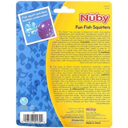 Nuby, веселые рыбки, игрушки для ванной, для детей от 6 месяцев, 3 шт. в упаковке
