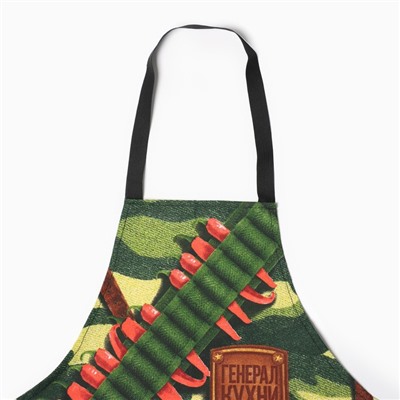 Кухонный набор «Генерал кухни»: фартук 60×70 см, прихватка 20×20 см, полотенце 35×60 см