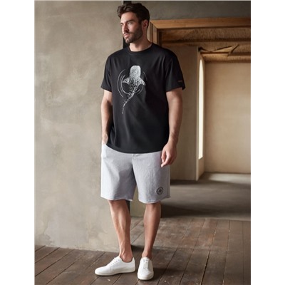 Свободная футболка  с авторским принтом