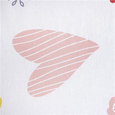 Простыня на резинке 1.5-спальная «Этель» Flower garden, 140×200+25, бязь