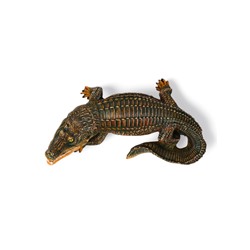 Садовая фигура из полистоуна «Крокодил», 20×50×28 см