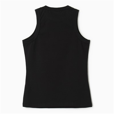 Майка женская MINAKU: Basic line, размер 42, чёрная