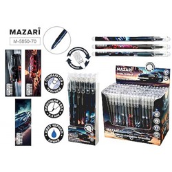 Ручка гелевая "Пиши-стирай" "МАШИНЫ" синяя, игольчатый пиш.узел 0.5 мм M-5850-70 Mazari