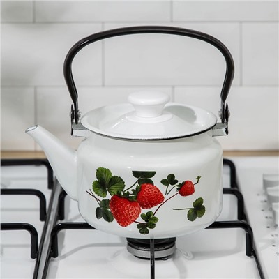 УЦЕНКА Чайник цил деколь, 1.5 л, цвет МИКС (белый)