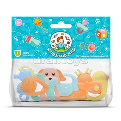 Набор погремушек "Милые зверята" в пакете