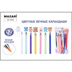 Набор карандашей 12цв "Вечный карандаш" "Животные" M-7072 Mazari