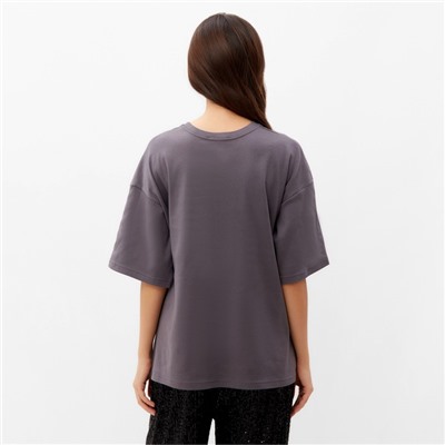 Футболка женская MIST Moscow размер 48-50, серая