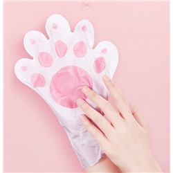 Увлажняющая маска-перчатки для рук с Козьим молоком и Ниацинамидом в виде лапки Luofmiss, 1 пара.