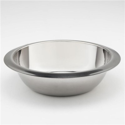 Миска из нержавеющей стали, 1.6 л, d=24 см, 201 марка стали, толщина 0.8 мм, внутренний диаметр 20 см