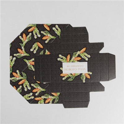 Бонбоньерка новогодняя «Волшебного Нового года», 6.5×6.5×6.5 см