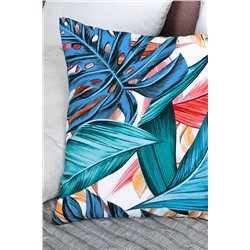Подушка декоративная, Тропические листья, габардин, арт 4223