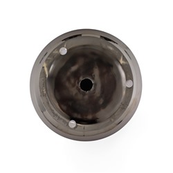 Горшок для цветов «Лайтнес», 16×16×12 см, керамика, серебристый