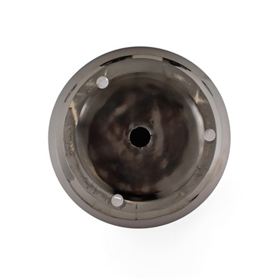 Горшок для цветов «Лайтнес», 16×16×12 см, керамика, серебристый