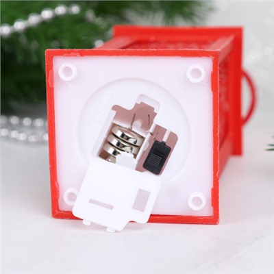 Фонарь светодиодный 14 см / JSLAN12red /уп 12/240/новогодний/красный