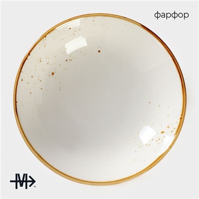 Салатник Magistro «Церера», 400 мл, d=16.5 см, фарфор, белый