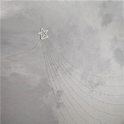 Светодиодная фигура «Комета» 3.5 м, пластик, 9 нитей, 31 В, свечение оранжевое