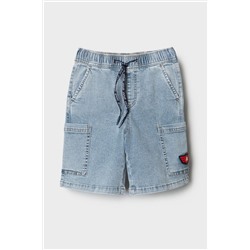 Шорты текстильные джинсовые для мальчиков PLAYTODAY, 1240576