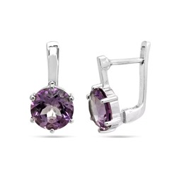 Серьги из серебра аметист, Момент