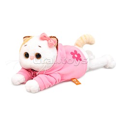 Кошечка Ли-Ли в худи с цветочком (лежачая)