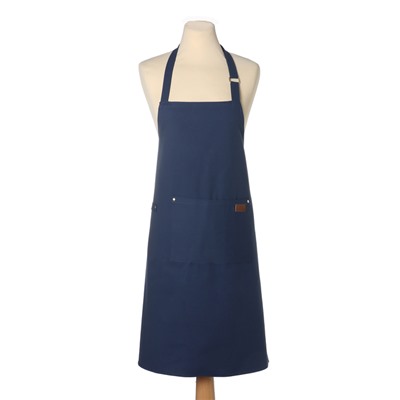 Фартук «Этель», синий, 63×75 см,100% хлопок