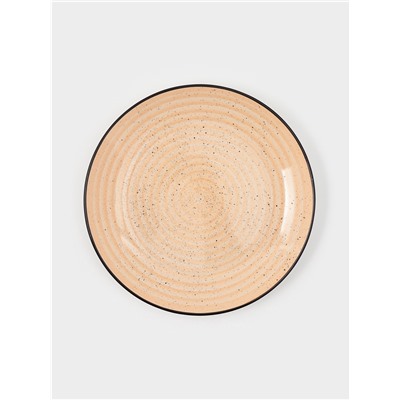 Набор тарелок Доляна Nature, 4 шт., d=27 см, керамика, оранжевые