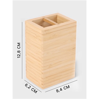 Набор аксессуаров для ванной SAVANNA BAMBOO, дозатор, стакан, мыльница