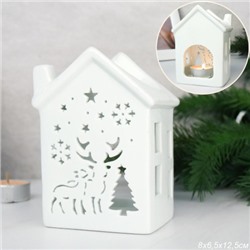 Аромалампа Домик 12 см новогодняя / 934 /уп 96/