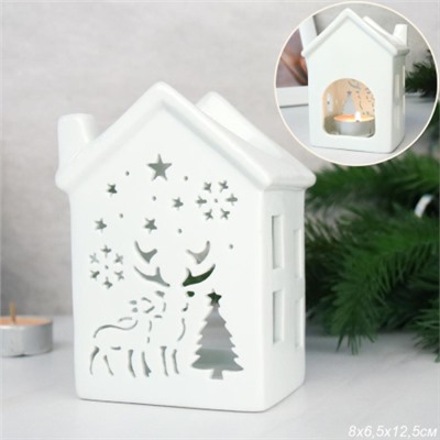 Аромалампа Домик 12 см новогодняя / 934 /уп 96/