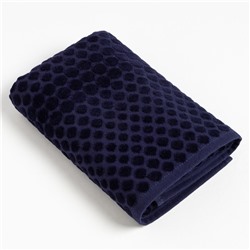 Полотенце махровое Love Life «Комфорт» 70×140 см, темно-синий, 100% хл, 500 г/м²