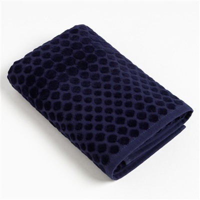 Полотенце махровое Love Life «Комфорт» 70×140 см, темно-синий, 100% хл, 500 г/м²