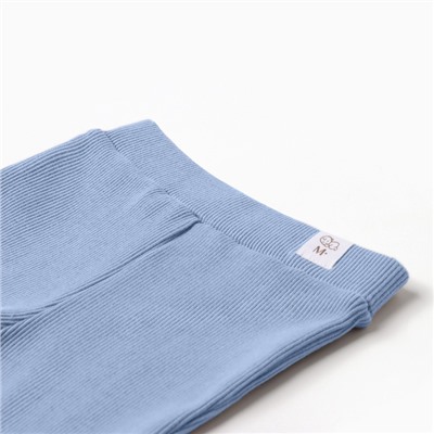 Брюки (клеш) для девочки MINAKU, рост 74-80 см, пыльно-голубые