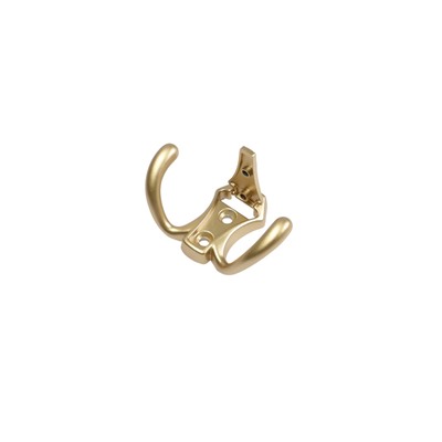 Крючок мебельный CAPPIO HIDDEN, двухрожковый, цвет матовое золото, 2 шт.