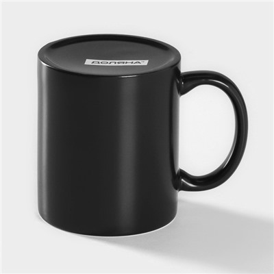 Кружка - хамелеон Доляна, 320 мл, керамика, чёрная