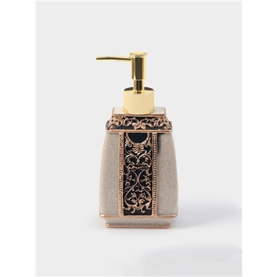 Аксессуары для ванной «Индийский слон», 4 предмета, дозатор, мыльница, 2 стакана, бежевые