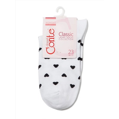 Conte elegant Носки CLASSIC с рисунками "Сердечки"