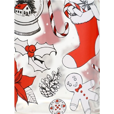 Кружка новогодняя стеклянная «Новогодний уют», 300 мл