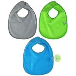 Green Sprouts, Stay-dry Infant Bibs, 3-12 Months, Aqua, 10 Pack