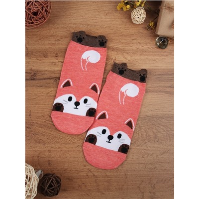 Носки р. 35-40 Зверята короткие / L814 /уп 500/1200/ ОДНА ПАРА/ МАРКА