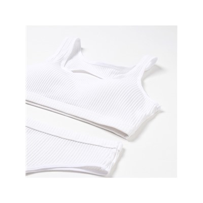 Комплект нижнего белья женский (топ, трусы) Collorista, белый, размер 42-44