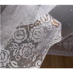 Метраж,
                                                                                        арт.  349440/250, РЕТРО, белоснежный цвет, плотный фактурный рисунок