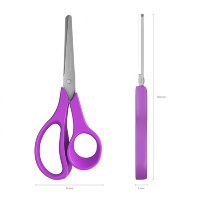 Ножницы детские для ЛЕВШЕЙ 140 мм JOY Ergo 35146 ErichKrause