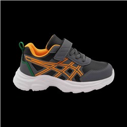 Кроссовки А877-3 серо оранжевые