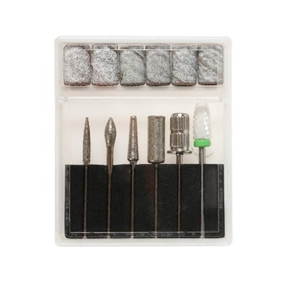 Аппарат для маникюра GESS-645 Black Nail, 18 Вт, 6 насадок, 15000 об/мин, 220 В, чёрный