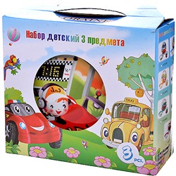 23387 Набор детский 3пр "Гонки" LR (х12)