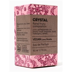 Парфюмерная вода женская Vegan Love Studio Crystal, 50 мл (по мотивам Bright Crystal (Versace)