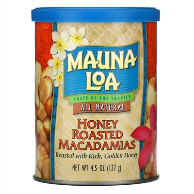 Mauna Loa, Honey Roasted Macadamias, 4.5 oz (127 g)